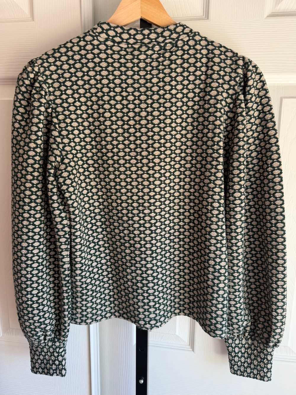 Anthropologie Maeve Green Geometric
Patterned Balloon Sleeve Sweater Size: XS - Picture 5 of 10